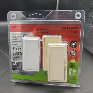 Legrand Pass & Seymour DCL453PTCCCV6 Harmony Light Switch Dimmer 3 Colors